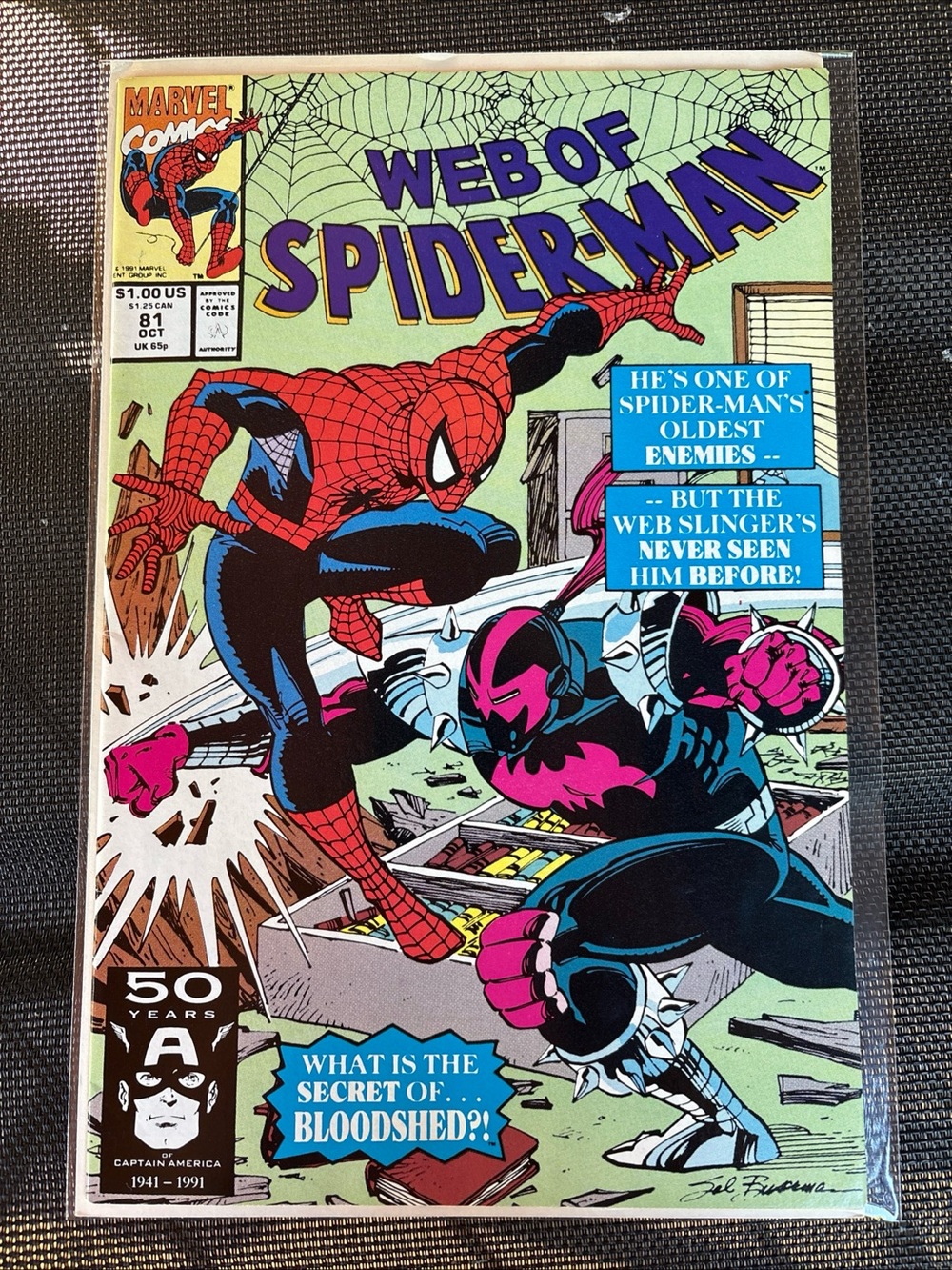 Marvel Comics Web of Spider-Man #81 1st Appearance Bloodshed